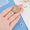   2pcs 925 Sterling Silver Spring Gate Rings with 925 Stamp STER-PH0002-15-3