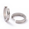 Tarnish Resistant 201 Stainless Steel Hinged Hoop Earrings with 304 Stainless Steel Pins for Women EJEW-G298-02P-2