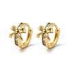 Bowknot Brass Hoop Earrings EJEW-S256-02B-G-4