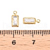 Brass with Cubic Zirconia Charms KK-T070-15C-3