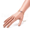 2Pcs 2 Style Brass Paperclip Chains & 304 Stainless Steel Satellite Chains Bracelets Set BJEW-JB08620-01-3