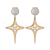 Ion Plating(IP) 304 Stainless Steel Stud Earrings EJEW-K281-11G-1