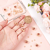 CREATCABIN 12Pcs Brass Micro Pave Chocolate Cubic Zirconia Charms KK-CN0003-22-3
