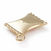 Golden Tone Brass Enamel Pendants KK-H746-01G-4