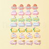 28Pcs 7 Styles Opaque Resin Cabochons CRES-FS0001-05-1