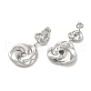 Non-Tarnish 304 Stainless Steel Stud Earrings EJEW-K268-08P-2
