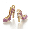 Alloy Enamel Stilettos Pendants X-ENAM-S115-042B-2