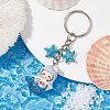 Mermaid Opaque Resin Pendant Keychain X1-KEYC-JKC00624-01-2