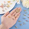   16Pcs 4 Colors Brass Micro Pave Cubic Zirconia Pendant Bails FIND-PH0021-30-3