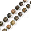 Natural Rhyolite Jasper Beads Strands G-O201B-122F-2