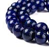 Natural Lapis Lazuli Round Beads Strands G-I181-10-8mm-5