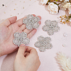 SUPERFINDINGS 4Pcs Flower Cloth Patches DIY-FH0007-54B-3