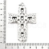 Brass Micro Pave Cubic Zirconia Pendants KK-U072-39P-3