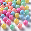 Opaque Acrylic Beads X-MACR-S370-C10mm-M1-1