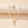 Plastic Imitation Pearl Beaded Bracelets & Necklaces Sets FS-WG7E770-01-1