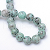 Natural Sesame Jasper/Kiwi Jasper Bead Strands X-G-R345-10mm-12-3