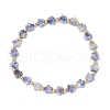 Natural Blue Spot Jasper Beads Stretch Bracelets for Women BJEW-JB11768-04-2