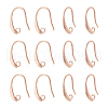 SUPERFINDINGS 40Pcs Brass Earring Hooks KK-FH0007-64G-1