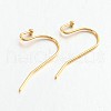 Brass Earring Hooks for Earring Designs KK-M142-01G-RS-1