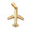 PVD Vacuum Plating 201 Stainless Steel Pendants STAS-P314-19G-1