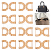 WADORN 10Pcs Alloy Buckle Clasps FIND-WR0010-70-1