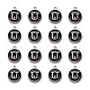 Platinum Plated Alloy Charms X-ENAM-S118-02U-P-2