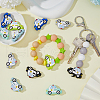 HOBBIESAY 12Pcs 6 Colors Food Grade Eco-Friendly Silicone Focal Beads FIND-HY0002-16-3