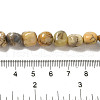 Natural Yellow Moss Agate Beads Strands G-B078-D13-01-5