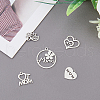 HOBBIESAY 30Pcs 5 Style 201 & 304 Stainless Steel Pendants STAS-HY0001-17-3