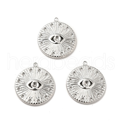 304 Stainless Steel Pendants Rhinestone Setting STAS-I197-022P-1