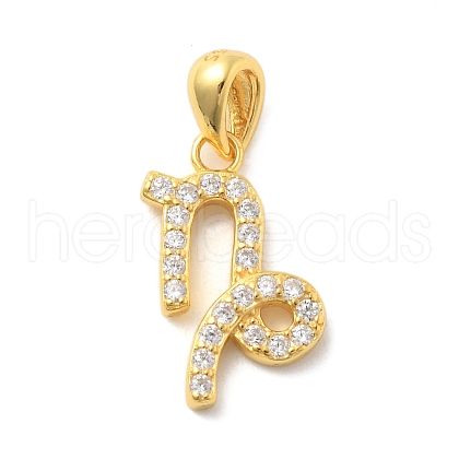 925 Sterling Sliver Micro Pave Clear Cubic Zirconia Pendants STER-Z012-06G-03-1
