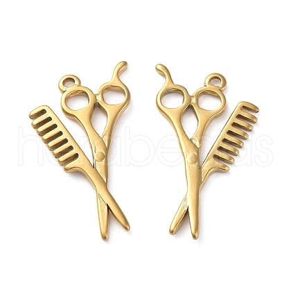 Ion Plating(IP) 304 Stainless Steel Pendants STAS-P324-24G-1