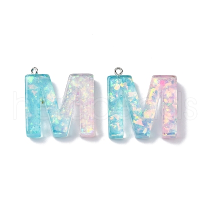 Transparent Epoxy Resin Pendants CRES-XCP0001-32M-1