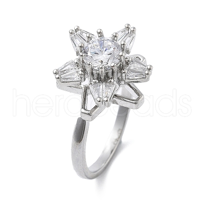 Star Rotatable Cuff Rings for Women RJEW-S402-10G-1