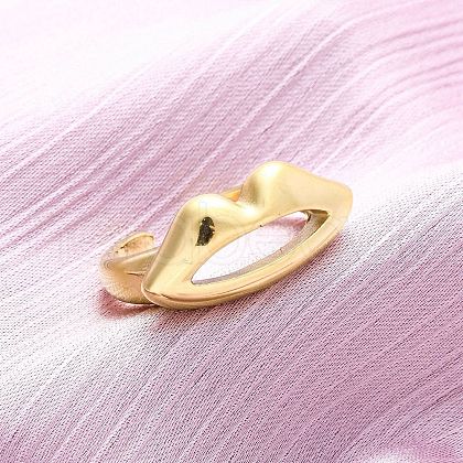 304 Stainless Steel Adjustable Open Cuff Rings RJEW-Q020-19G-1