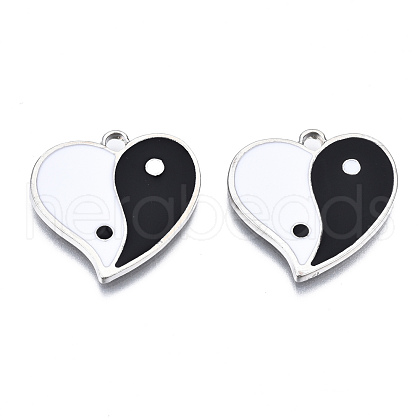 Eco-Friendly Alloy Enamel Pendants X-ENAM-T011-48P-NR-1