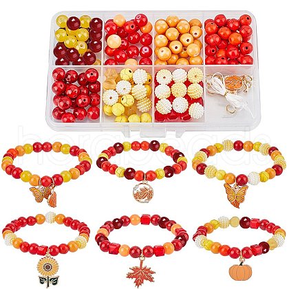 SUNNYCLUE Thanksgiving Day Bracelet Making Kit DIY-SC0021-86-1