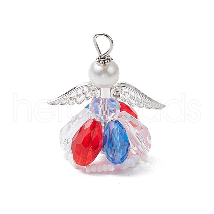 Glass Pearl Beads Pendants PALLOY-MZ00619-02-1