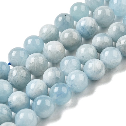 Natural Aquamarine Beads Strands G-I349-A01-01D-1