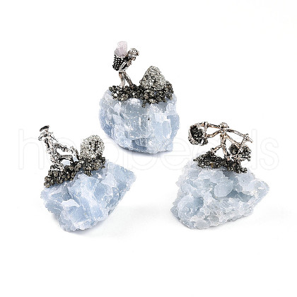 Natural Kyanite Cluster Base Sculpture G-N347-03B-1