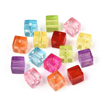 Transparent Acrylic Beads TACR-T028-57-1