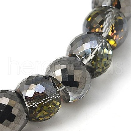 Electorplated Glass Beads EGLA-E003-11-1