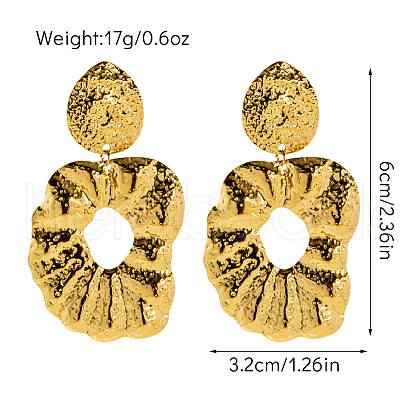 304 Stainless Steel Dangle Stud Earrings FS-WGEF041-01-1