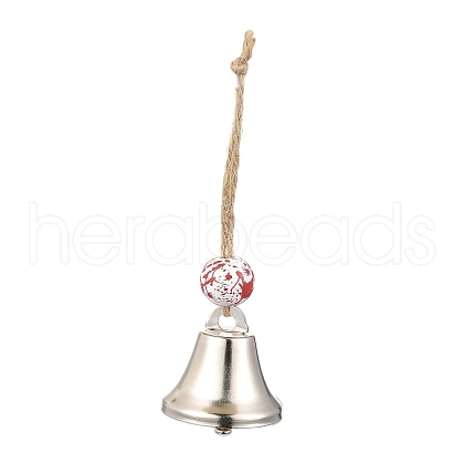 Iron Bell Hanging Ornaments HJEW-JM02464-1