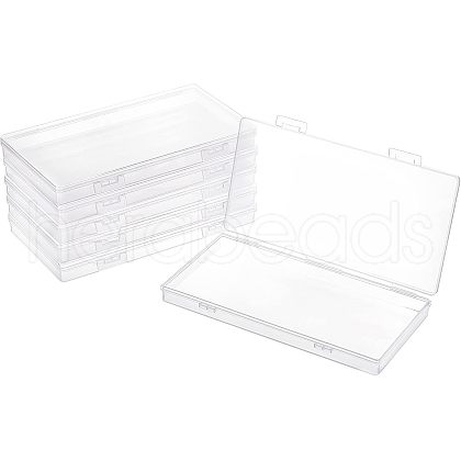 Transparent Plastic Bead Containers CON-FH0001-21A-1