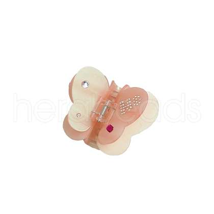 Double-Deck Butterfly Cellulose Acetate(Resin) Claw Hair Clips PW-WG3EC24-01-1