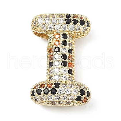 Brass Micro Pave Cubic Zirconia Pendants KK-Z108-02G-I-1