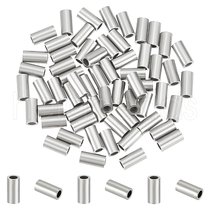 Unicraftale 60Pcs 304 Stainless Steel Tube Beads STAS-UN0053-12-1
