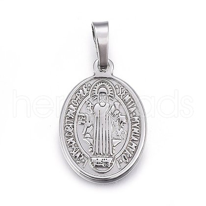 Non-Tarnish 201 Stainless Steel Pendants STAS-F177-05P-1