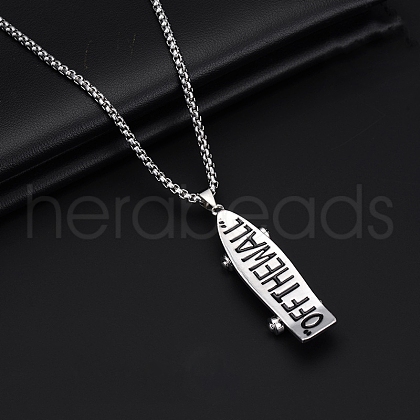 Alloy Pendant 201 Stainless Steel Chain Necklaces for Men FS-WG1D596-15-1